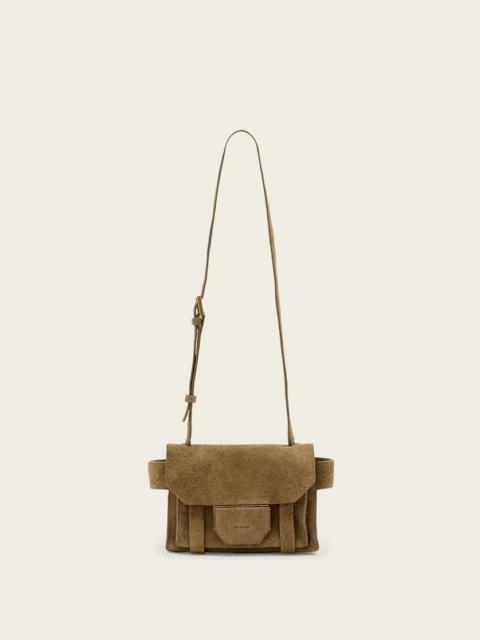 ALLSAINTS URSA MINI SUEDE CROSSBODY BAG
