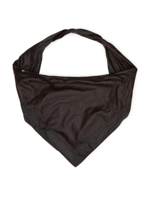 Lemaire Brown Leather Scarf Bag