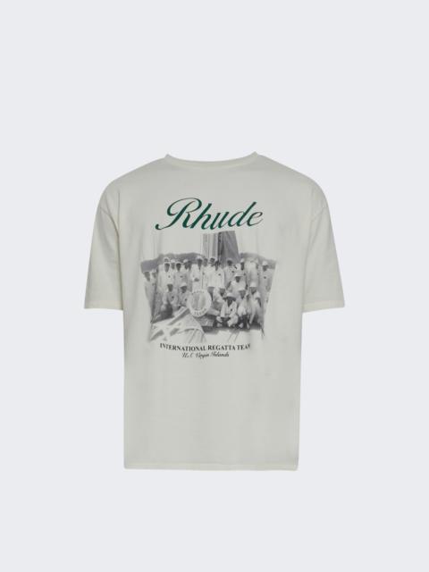 Rhude Virgin Islands Script Tee Vintage White And Black