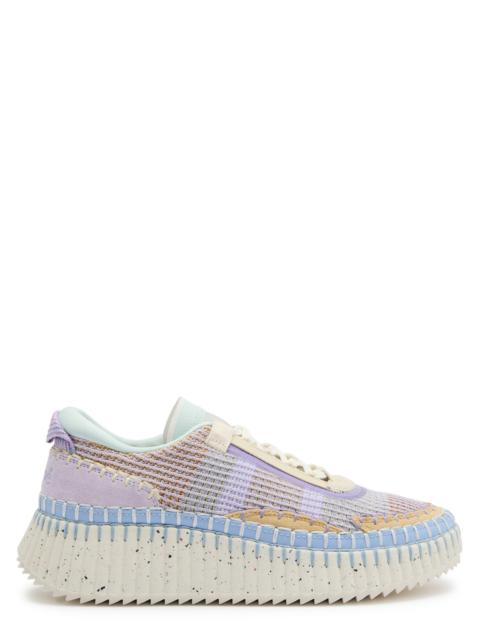 Chloé Chloe Nama Panelled Knitted Sneakers