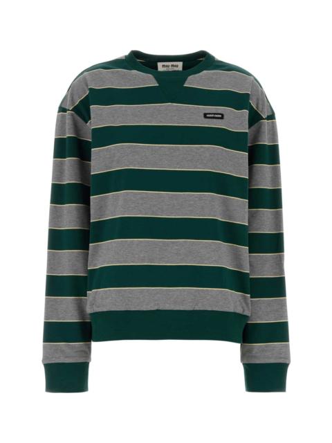 Miu Miu Embroidered Cotton Oversize T-shirt