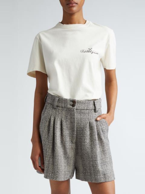Golden Goose Golden Goose Journey Logo Cotton Graphic T-Shirt in Heritage White/Black at Nordstrom