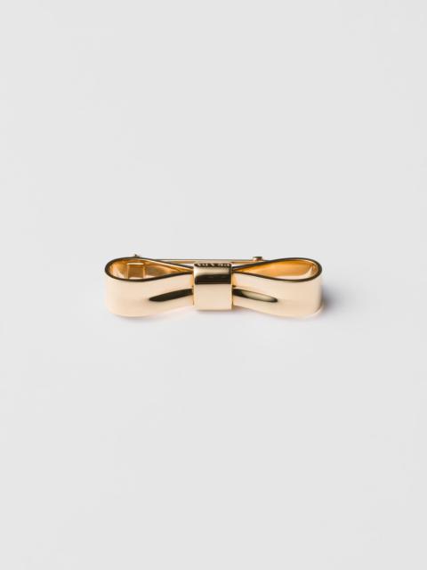 Prada Small Eternal Gold Bow brooch - yellow gold
