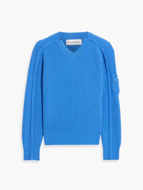 Victoria Beckham Ribbed wool and cashmere-blend sweater
