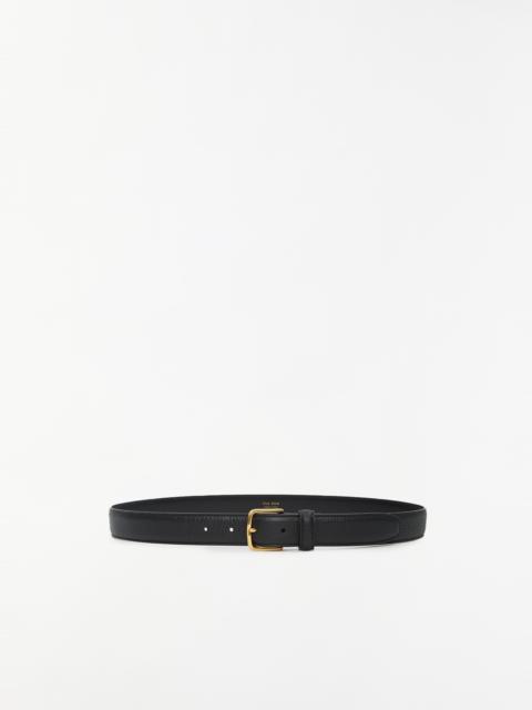 The Row Classic Grain Leather Belt — Black