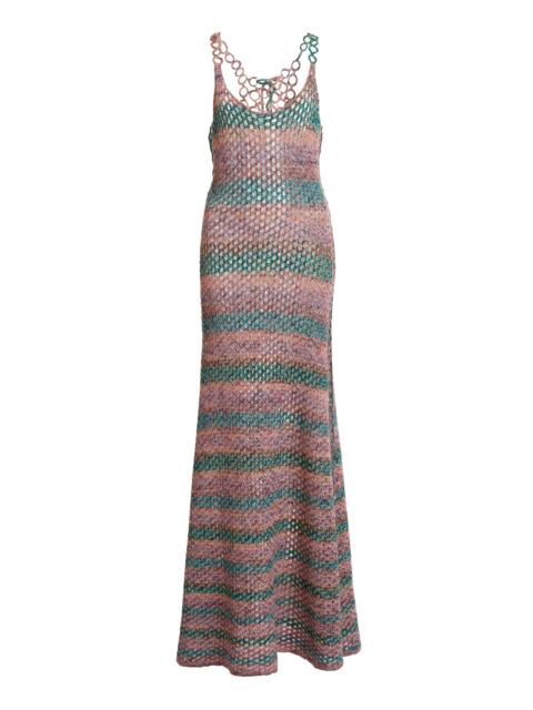 Chloé Crochet Midi Dress multi