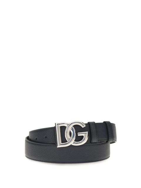 Dolce & Gabbana Dolce & Gabbana Leather Belt Blue Men