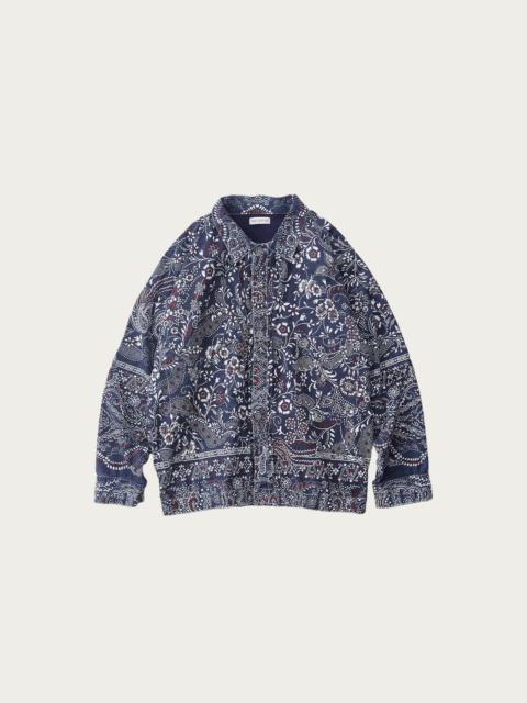 NICENESS Gyan Bandana Trucker Jacket - Navy