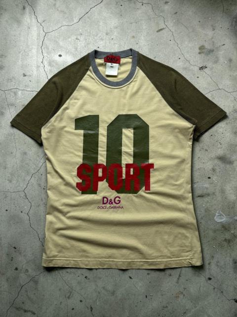 Dolce & Gabbana Archive 00s Y2K Dolce Gabbana Sport Big Logo Print T-Shirt