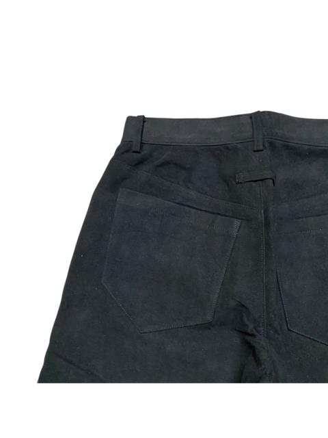 Jean Paul Gaultier vintage Gaultier Homme Objet Velvet Leather Pants