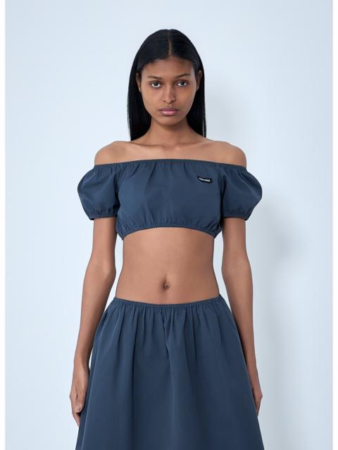 Miu Miu Miu Miu Women Off-Shoulder Crop Top