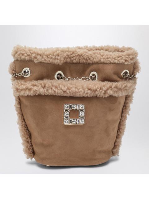 Roger Vivier Roger Vivier Très Vivier Backpack In Suede And Shearling Women