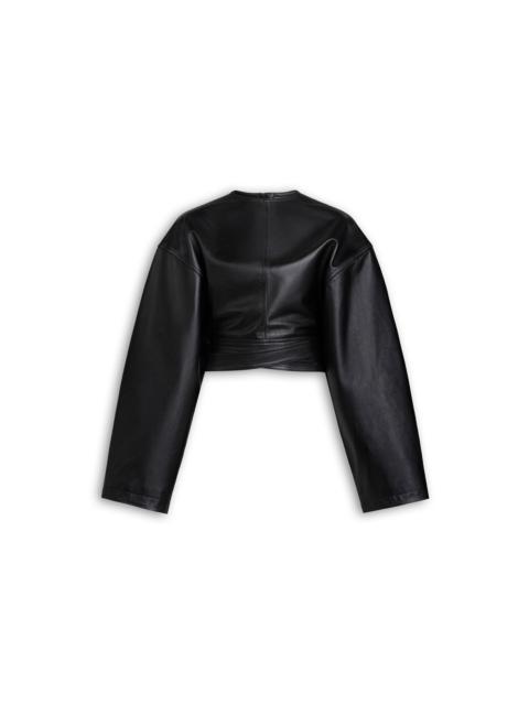 Alaïa BELTED LEATHER TOP