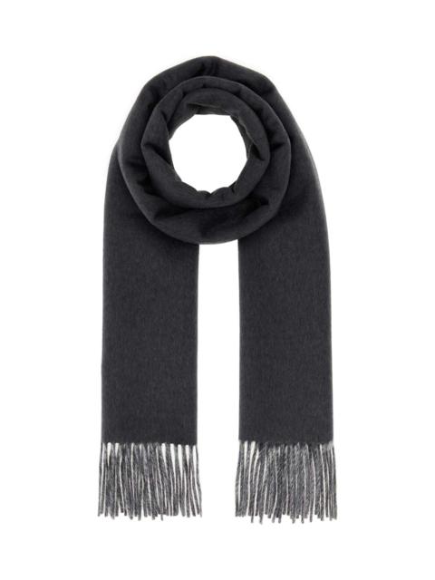 Prada Charcoal Cashmere Scarf