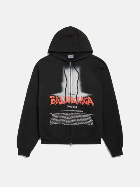 BALENCIAGA 850338-TUVQ9-1000 Oversized Zip-Up