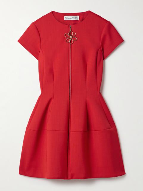Oscar de la Renta Ponte Mini Dress
