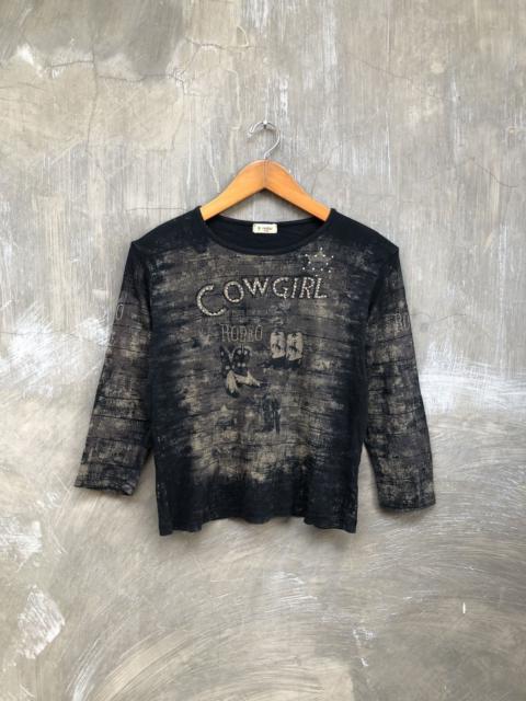 If Six Was Nine - Y2K Cactus Cow Girl Longsleeve T-shirt