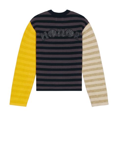 HONOR THE GIFT Multi Stripe Crew Neck Sweater