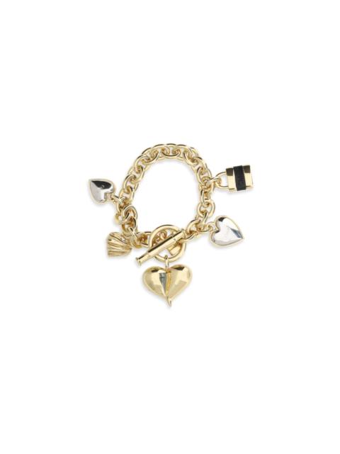 Chloé Chloé Heart Bracelet Gold and Palladium & Black
