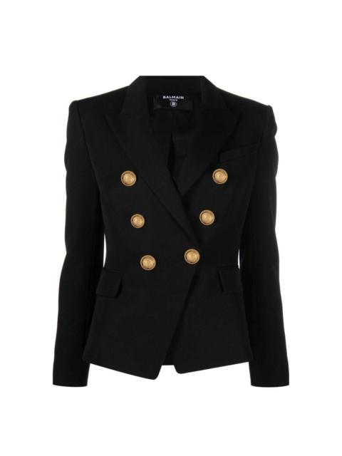 Balmain Double Breasted Wool Blazer