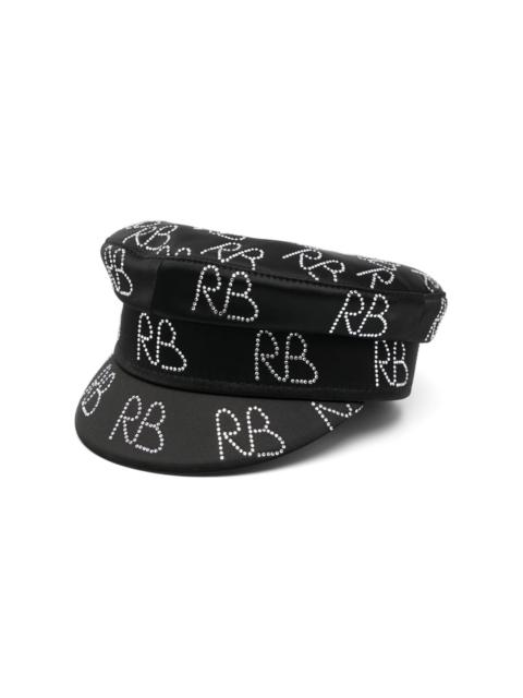 RUSLAN BAGINSKIY Baker Boy Logo Strass Hat