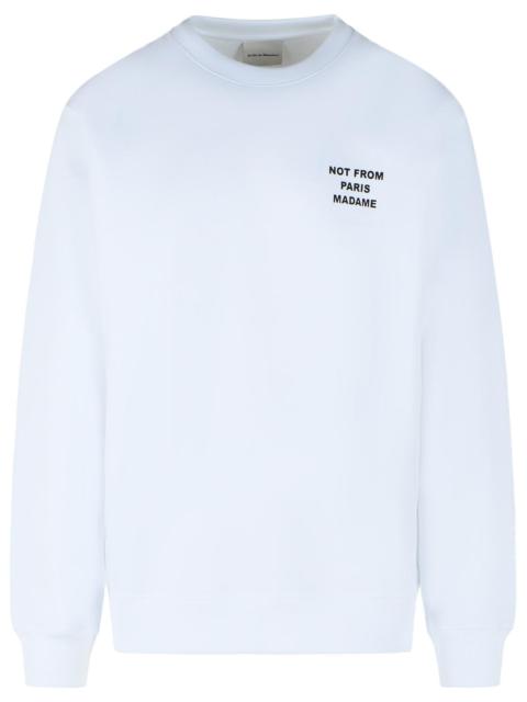 Drôle de Monsieur Drole De Monsieur White Cotton Sweatshirt