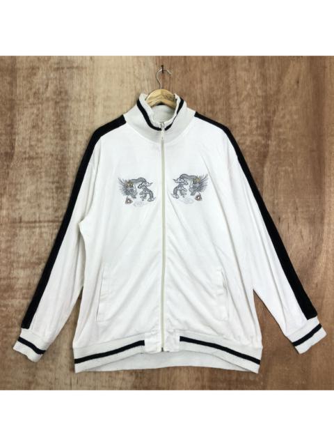 Other Designers Japanese Brand - Japan Dragon White Varsity Jacket