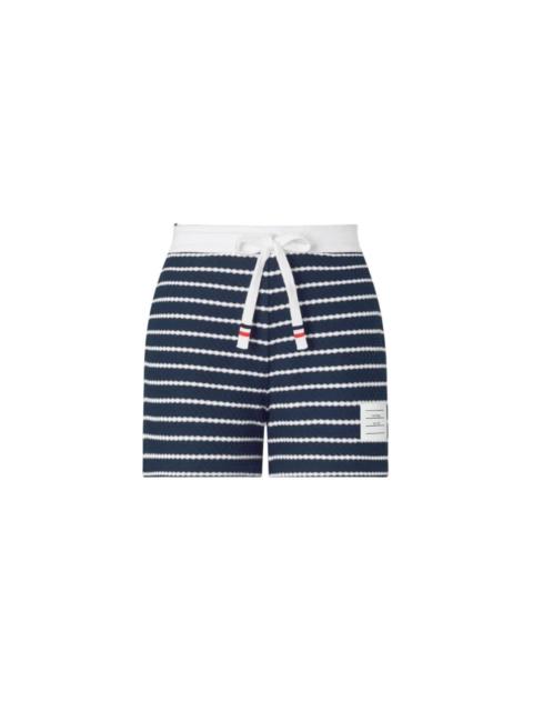 Thom Browne Thom Browne Cotton Striped Shorts Blue Women