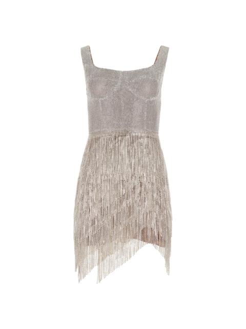 CAVANAGH BAKER Crystal Fringe & Chainmail Dress