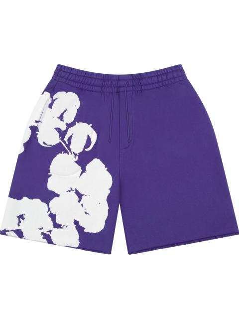 DENIM TEARS Big Cotton Wreath Sweat Shorts "Purple"