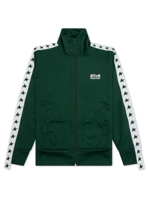 Golden Goose WOMEN'S STAR ZIPPED TRACK JACKET - BRIGHT GREEN