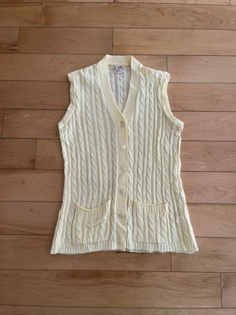 Other Designers Vintage 1960's knitted sleeveless cardigan