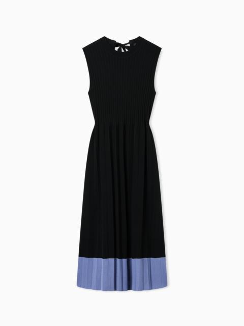 EMPORIO ARMANI PLEATED DRESS SMALL GAME OF VERSE