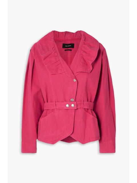 Isabel Marant Epaline ruffled linen-blend ripstop jacket