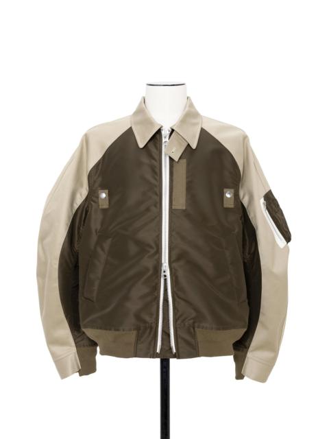 sacai Cotton Chino x Nylon Twill Blouson