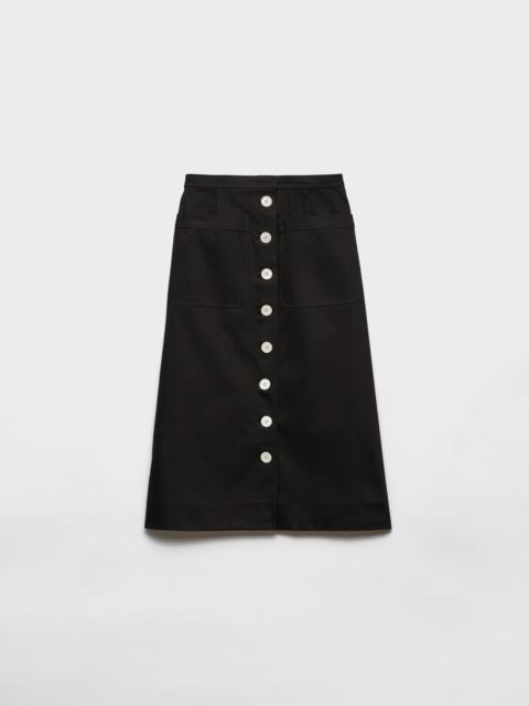 Prada Cotton drill skirt