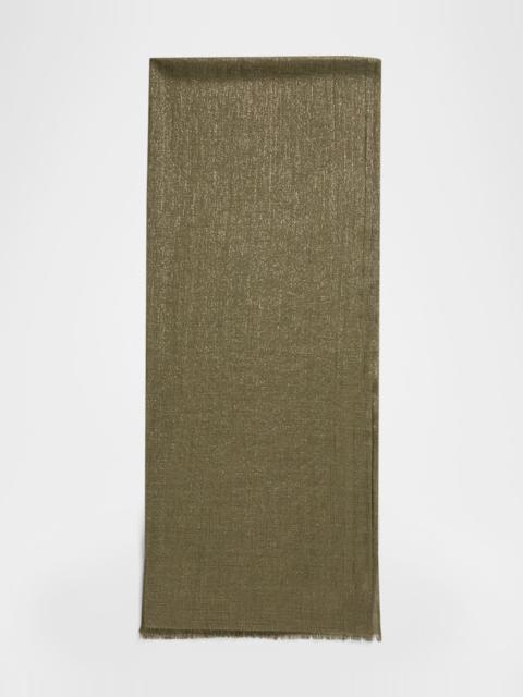 Brunello Cucinelli Sparkling Cashmere & Silk Scarf