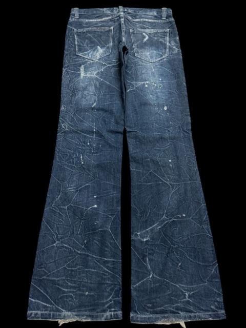 Vintage - Flare💥Sick 90s Nylus Mudwash Distress Ripped Splatter Jean