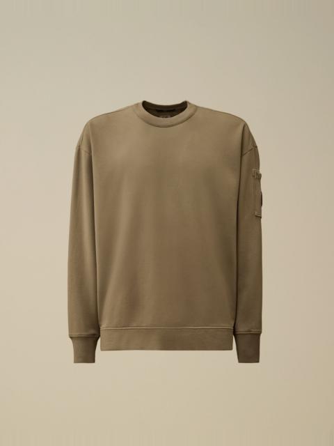 C.P. Company Brushed and Emerized Diagonal Fleece Boxy Crewneck Sweatshirt