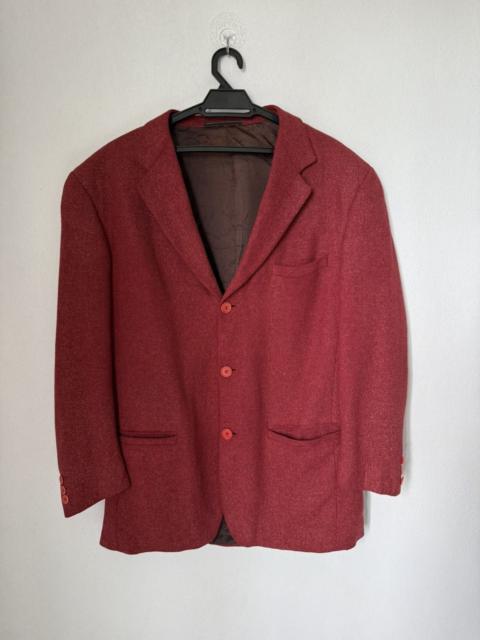 VERSACE Vintage Versace Blazer in Red Timeless Milanese Elegance