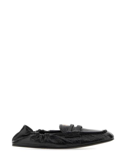 Miu Miu Miu Miu Women Black Leather Loafers