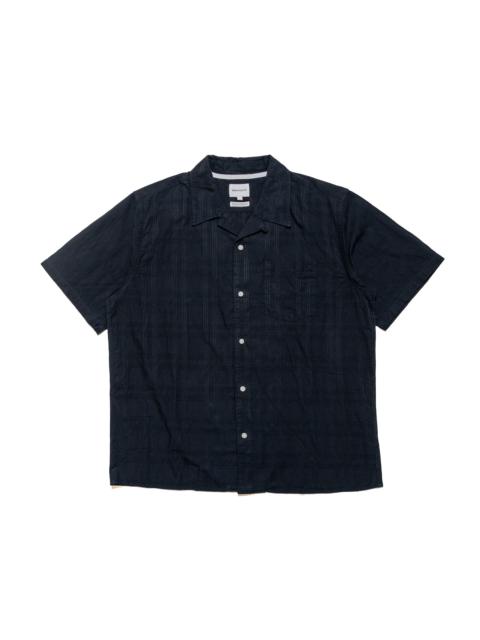 NORSE PROJECTS Carsten Relaxed Dobby Check Shirt Dark Navy