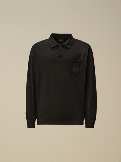 C.P. Company 20/1 Jersey Long Sleeve Boxy Polo