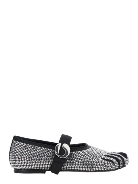 Coperni Women 'Colette' Multicolor Ballet Flats With Five-Toe Design And All-Over Applied Crystals I