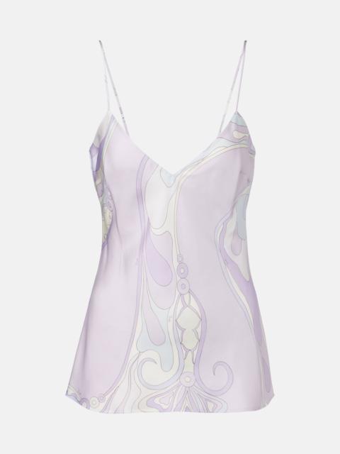 PUCCI Orchidee silk satin camisole