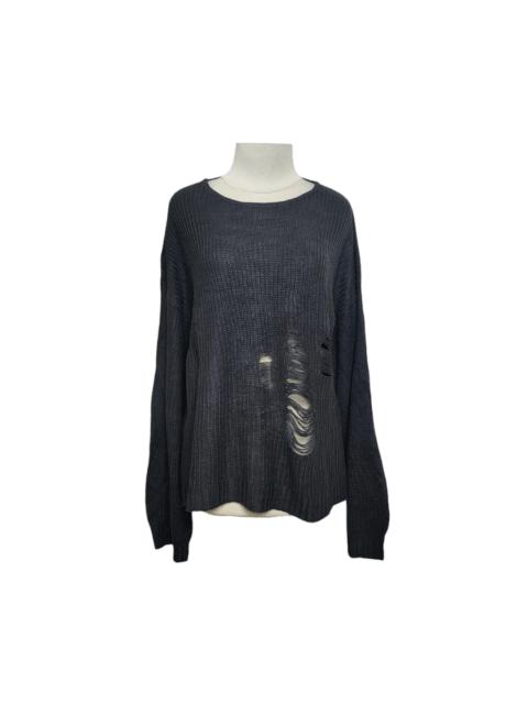 Japanese Brand - Vtg Y2K Anap Grunge Ripped Knit Sweater
