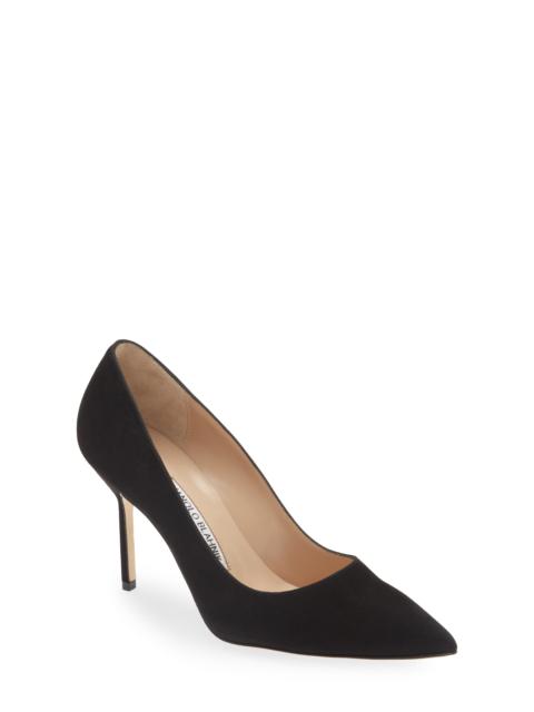 Manolo Blahnik Manolo Blahnik BB Pointed Toe Pump in Black at Nordstrom