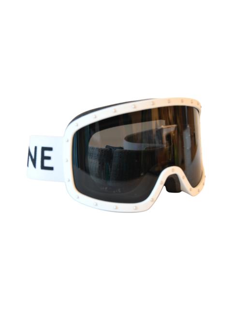 CELINE Celine Studded Ski Goggles White