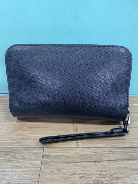 Louis Vuitton Authentic Louis Vuitton Black Taiga Clutch