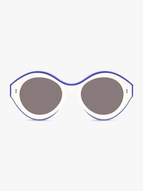 JW Anderson JWA07 BUMPER SUNGLASSES | OFF WHITE/BLUE